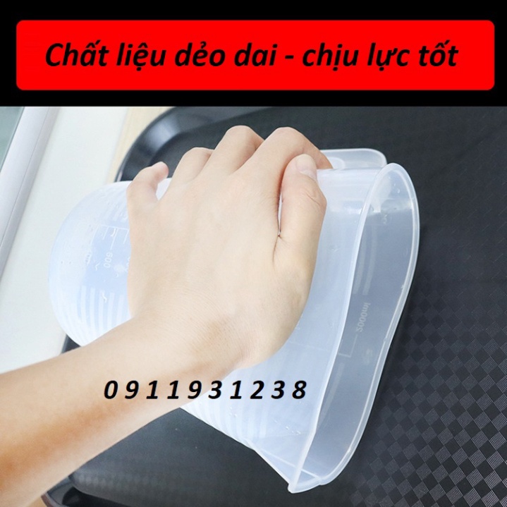 Có nắp Ca Ly đong đinh lượng 250ml - 500ml - 1L - 2L - 3.5L - 5L  làm bánh, pha chế  BẾP NHÀ BEAR