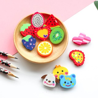 Túi 2 cục gôm tẩy hình hoa quả xinh xắn