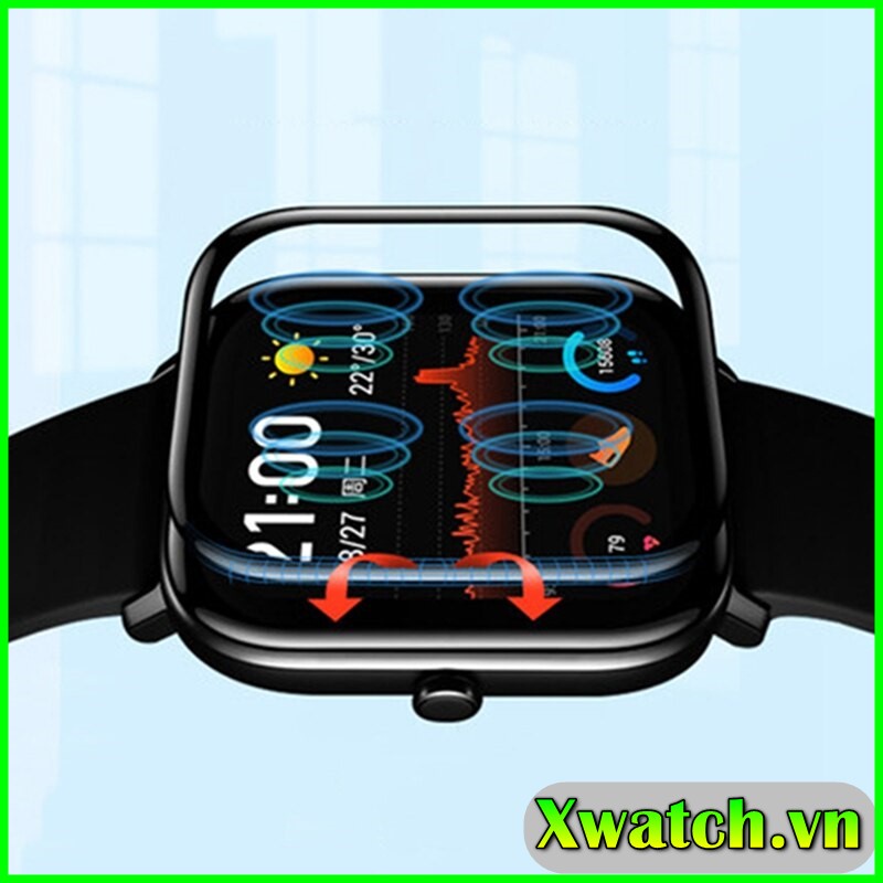Miếng dán 3D Full màn Xiaomi Amazfit Bip 5 GTS 4 Mini , GTS4 mini  GTS 2 GTS2 mini bảo vệ màn hình