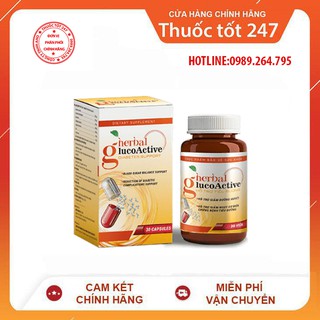 ✅ HERBAL GLUCOACTIVE  👍[Freeship] ❤️ ĐẬP TAN NỖI LO TIỂU ĐƯỜNG ỔN ĐỊNH ĐƯỜNG HUYẾT TYPE 1 VÀ 2 PHÒNG NGỪA ĐỘT QUỴ
