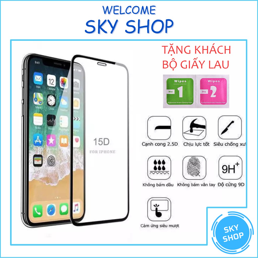 Kính Cường Lực iphone Full Màn 15D REMAX 6/6plus/6s/6splus/7/7plus/8/8plus/x/xr/xs/xsmax/11/12/13/pro/promax