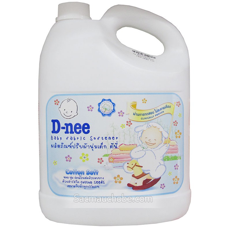 Nước xả mềm vải Dnee Thái Lan 3000ml (màu trắng)