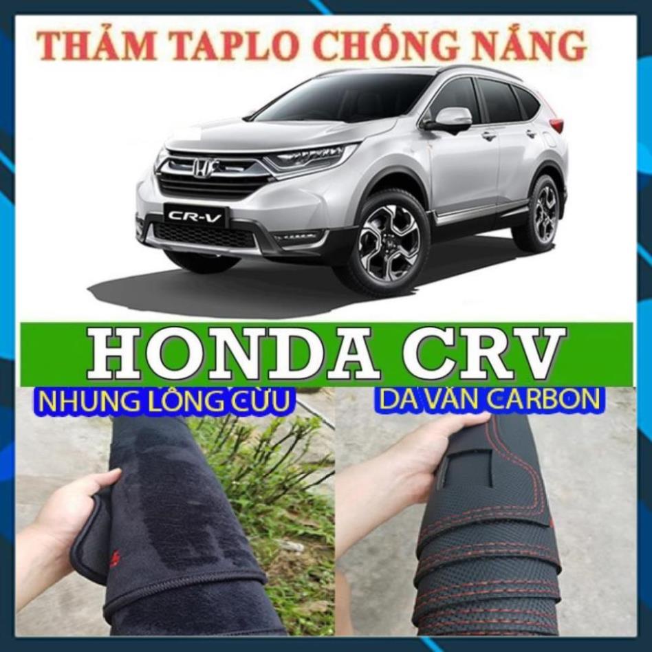 THẢM TAPLO HONDA CRV LÓT TAPLO XE HƠI CAO CẤP HÀNG 3 LỚP CÓ CHỐNG TRƯỢT BẢO HÀNH 24 THÁNG DA VÂN CARBON NHUNG LÔNG CỪU