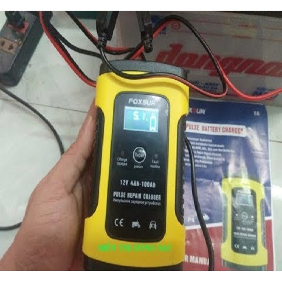 Bộ sạc ắc quy thông minh tự ngắt 12V cho oto,xe máy 4ah - 100ah