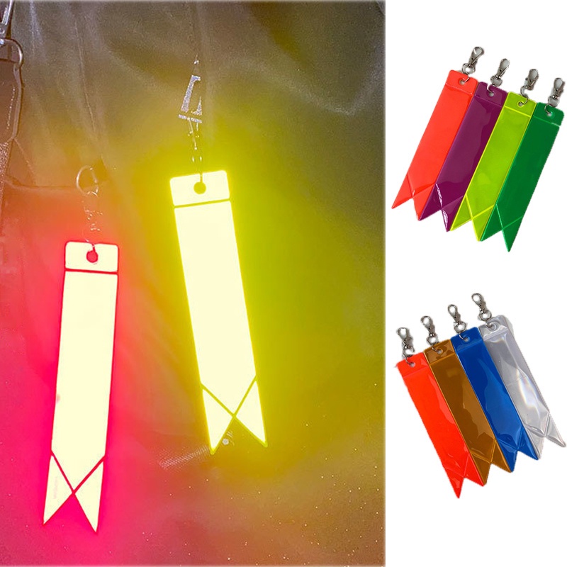 Mới Móc Khóa PVC Màu Phản Quang Độ Bóng Cao Trang Trí Túi Xách