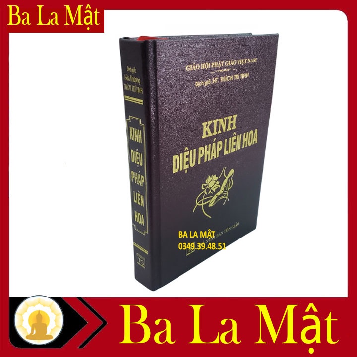 Sách - Kinh Diệu Pháp Liên Hoa Trọn Bộ Bìa Da