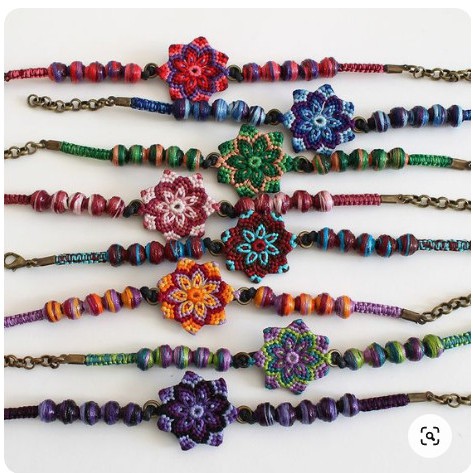 Chỉ thêu làm vòng tay handmade tình bạn, bông tai, vòng chân handmade