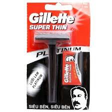 Dao Cạo Râu Gillette Super Thin (1 cây + 1 lưỡi)