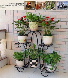 Giá sắt để 6 chậu hoa
