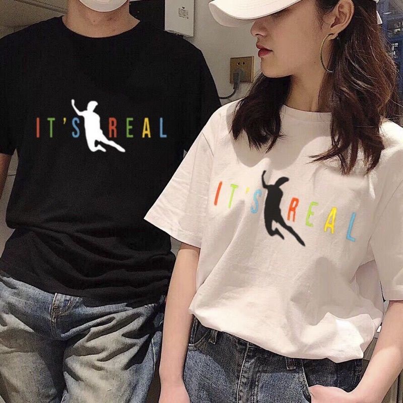 Áo Phông IT'S REAL UNISEX  form rộng unisex cá tính giá rẻ