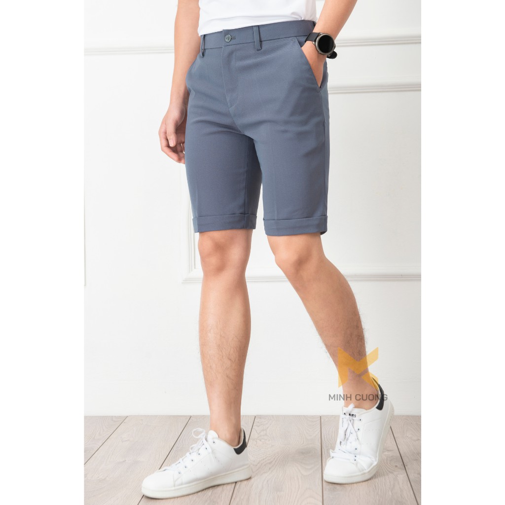Quần âu ống ngắn, dáng ôm, chất vải co giãn 4 chiều, may kỹ cẩn thận, phong cách dạo phố | BigBuy360 - bigbuy360.vn