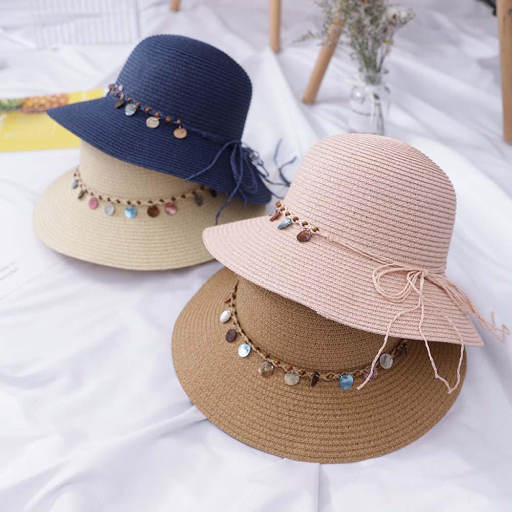 Nón Cói Rộng Vành Che Nắng Đính Kim Sa Lấp Lánh Thời Trang Đi Biển