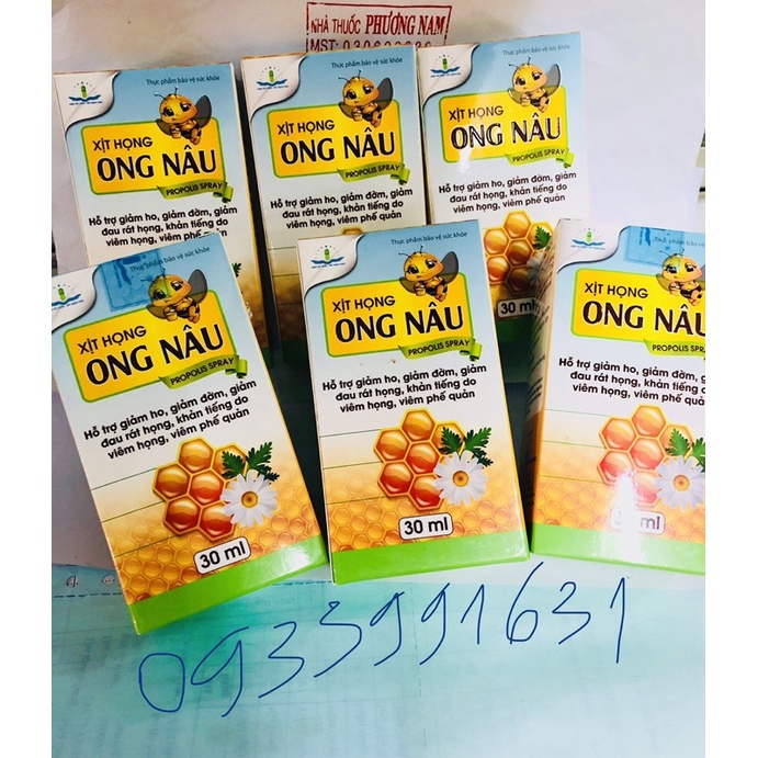 Xịt họng Ong nâu-chai 30ml