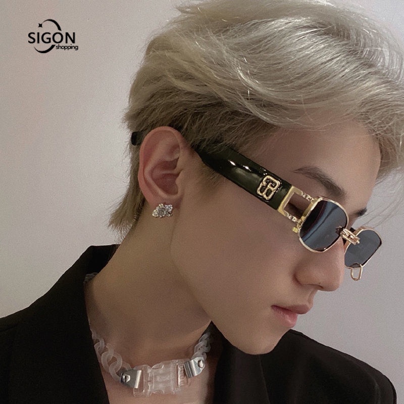 Kính Mát Gọng Vuông Phong Cách Retro Thời Trang Cho Nam Nữ