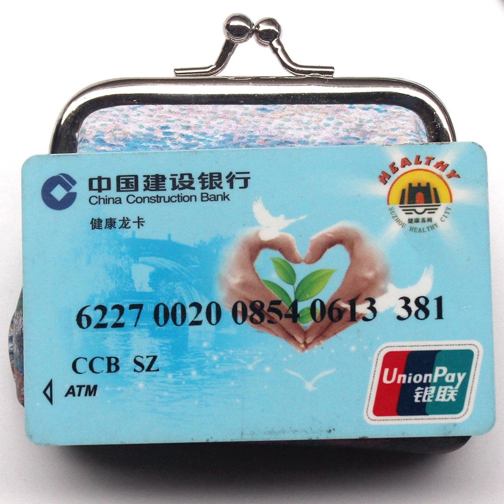 Ví Nữ In Hình Phong Cách Vintage