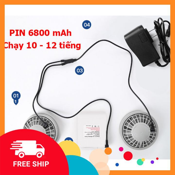 Áo điều hòa quạt gió Nhật Bản 🔥FREESHIP🔥 tạo cảm giác thoải mái, dễ chịu với thời tiết nhiệt độ cao | BigBuy360 - bigbuy360.vn