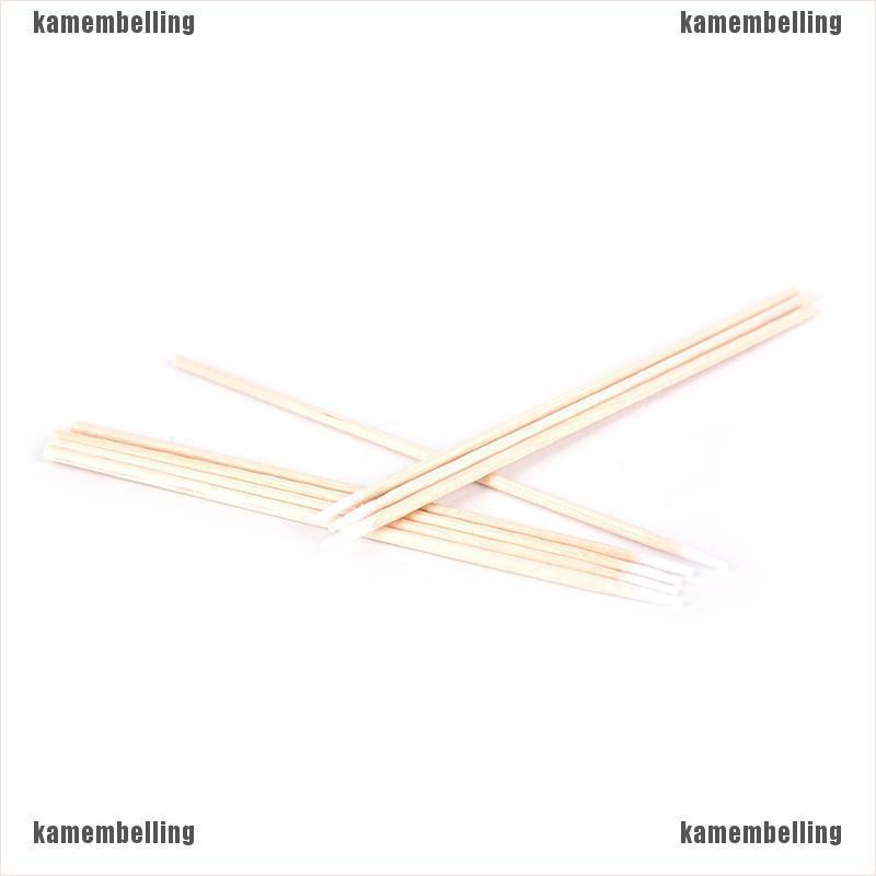 (Hàng Mới Về) Bộ 100 Tăm Bông Trang Điểm Bằng Gỗ Chất Lượng Cao