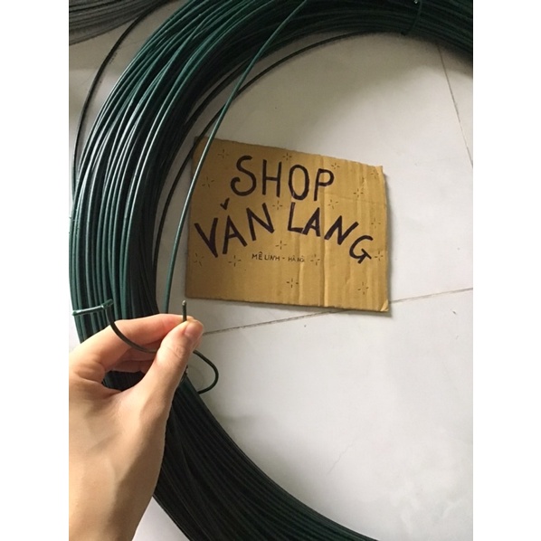 5 mét dây thép bọc nhựa xanh không rỉ 3li