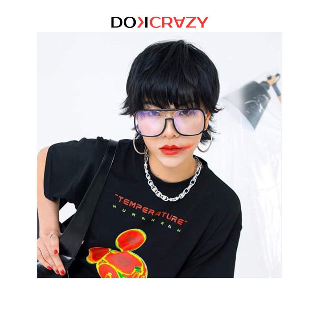 Gọng kính oversize thời trang cao cấp VISPA DOKCRAZY mắt không độ unisex đi đường chống bụi du lịch phong cách đường phố | BigBuy360 - bigbuy360.vn