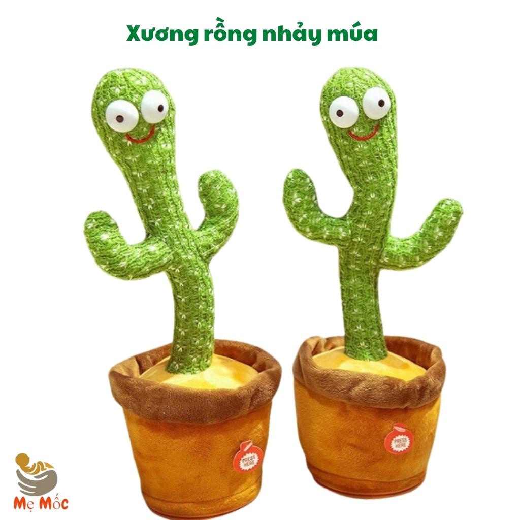 Xương Rồng Nhảy Múa Nhại Tiếng Vui Nhộn Phát 120 Bài Nhạc Việt Tặng Kèm Sạc USB, Shop Mẹ Mốc