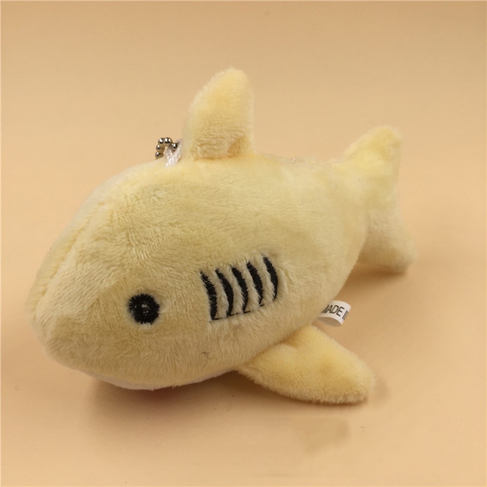 Móc khoá mini cá mập nhồi bông đồ chơi dễ thương xinh xắn làm quà tặng