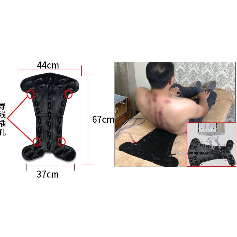 Tấm đệm lưng dẫn điện dùng cho máy điện sinh học dds