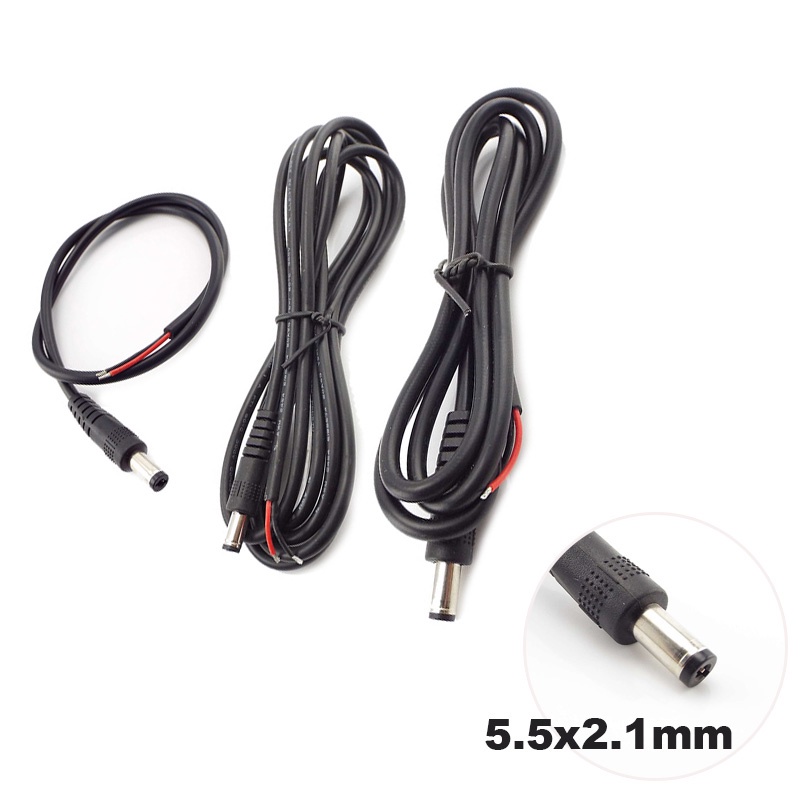 Dây Cáp Nối Nguồn DC 12V 5A 20 AWG Cho CCTV 5.5x2.1mm