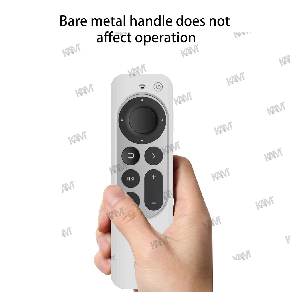 Vỏ Silicon Bọc Điều Khiển Từ Xa Siri 4K 2021 Chống Nước Chống Bụi Cho Apple TV Siri