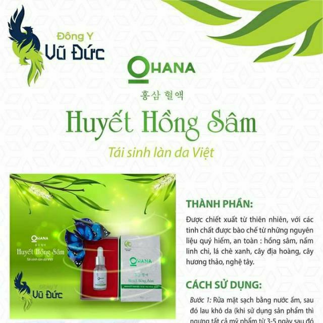 Huyết Hồng Sâm - Vua Diệt Mụn - Serum 10ml - Đông Y Vũ Đức