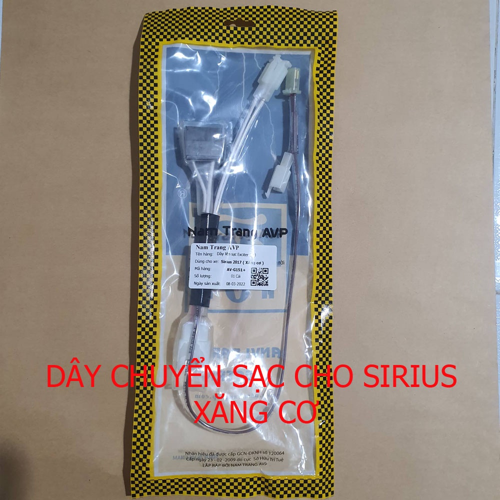 Dây chuyển sạc EXCITER 150 CHO SIRIUS XĂNG CƠ, JUPITER V