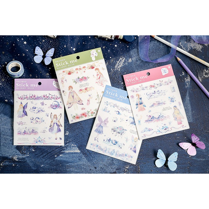 Sticker Stick me Cánh bướm Cổ tích