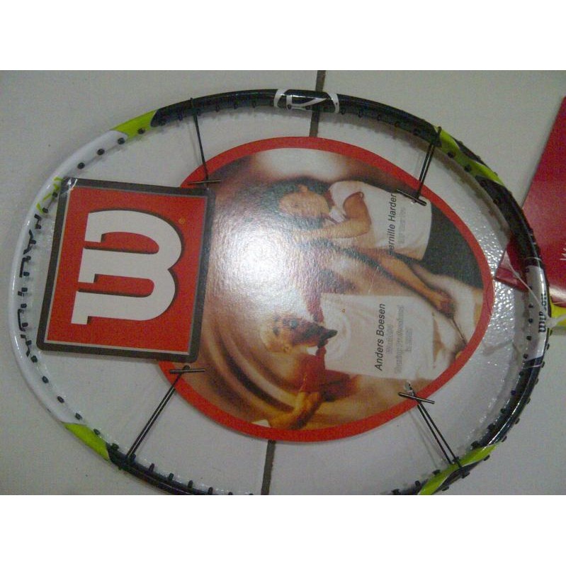 Wilson Vợt Tennis Màu Vàng Kèm Túi Đựng Và Dây Đeo