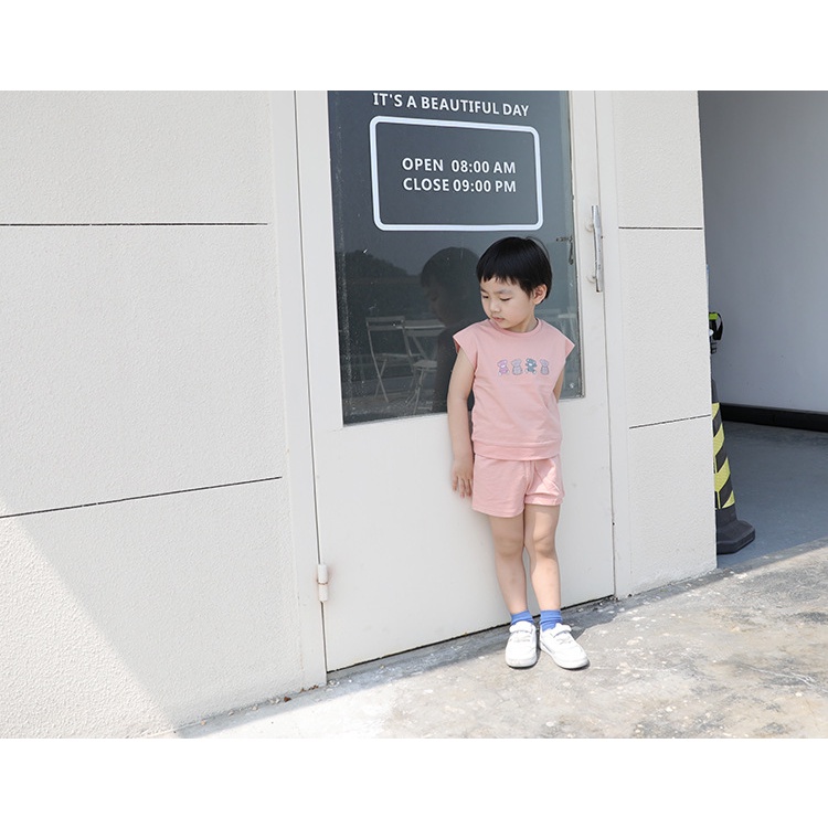 [MINKYMOM 2022] Bộ Cộc Tay Hình Gấu Dễ Thương Cho Bé Hàng Minky Mom Quảng Châu