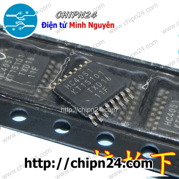 [1 CON] IC HC4051 TSSOP-16 (SMD Dán) (74HC4051 74HC4051PW)