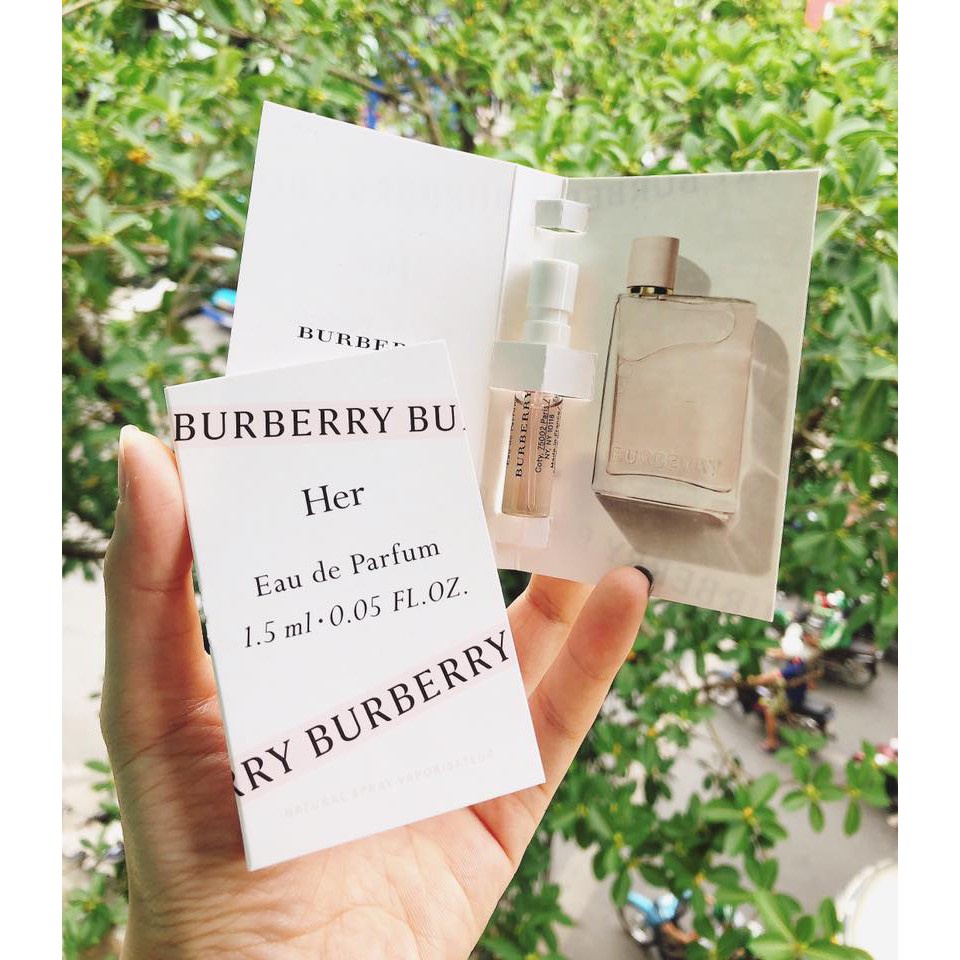 [CÓ BILL US] Sample mẫu thử Vial nước hoa Burberry Her Edp, Hero , Blossom, London Dream [1.5ml] chính hãng