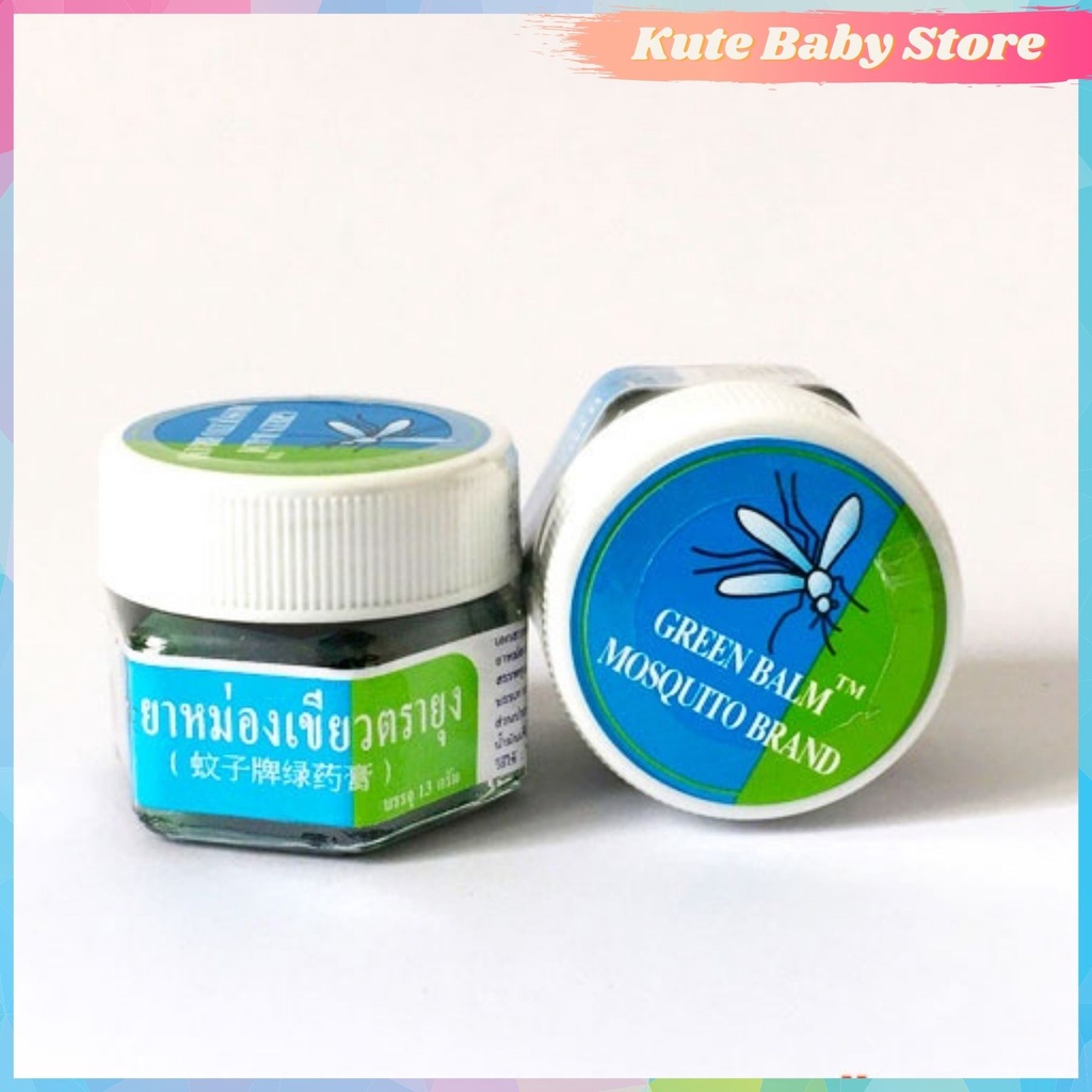 Cao Bôi Muỗi GREEN BALM MOSQUITO BRAND THÁI LAN - Dầu Bôi Vết Muỗi Đốt,Côn Trùng Cắn - Chống Muỗi Chống Côn Trùng