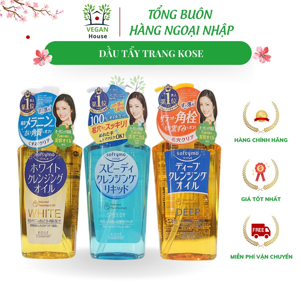 Dầu tẩy trang Kose Softymo Cleangsing Oil 230ml Nhật