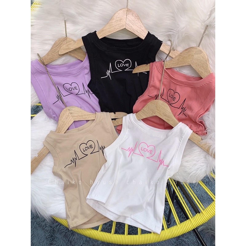 ÁO CROPTOP BA LỖ LOVE