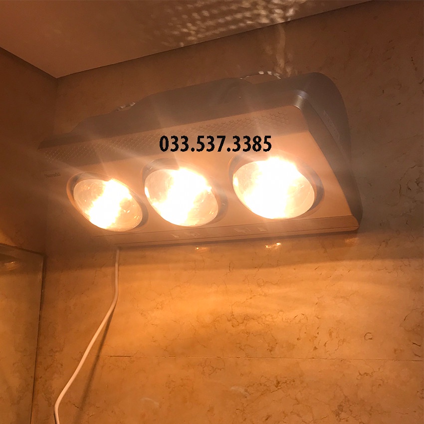 Đèn sưởi nhà tắm, bóng đèn sưởi nhà tắm 2 bóng và 3 bóng