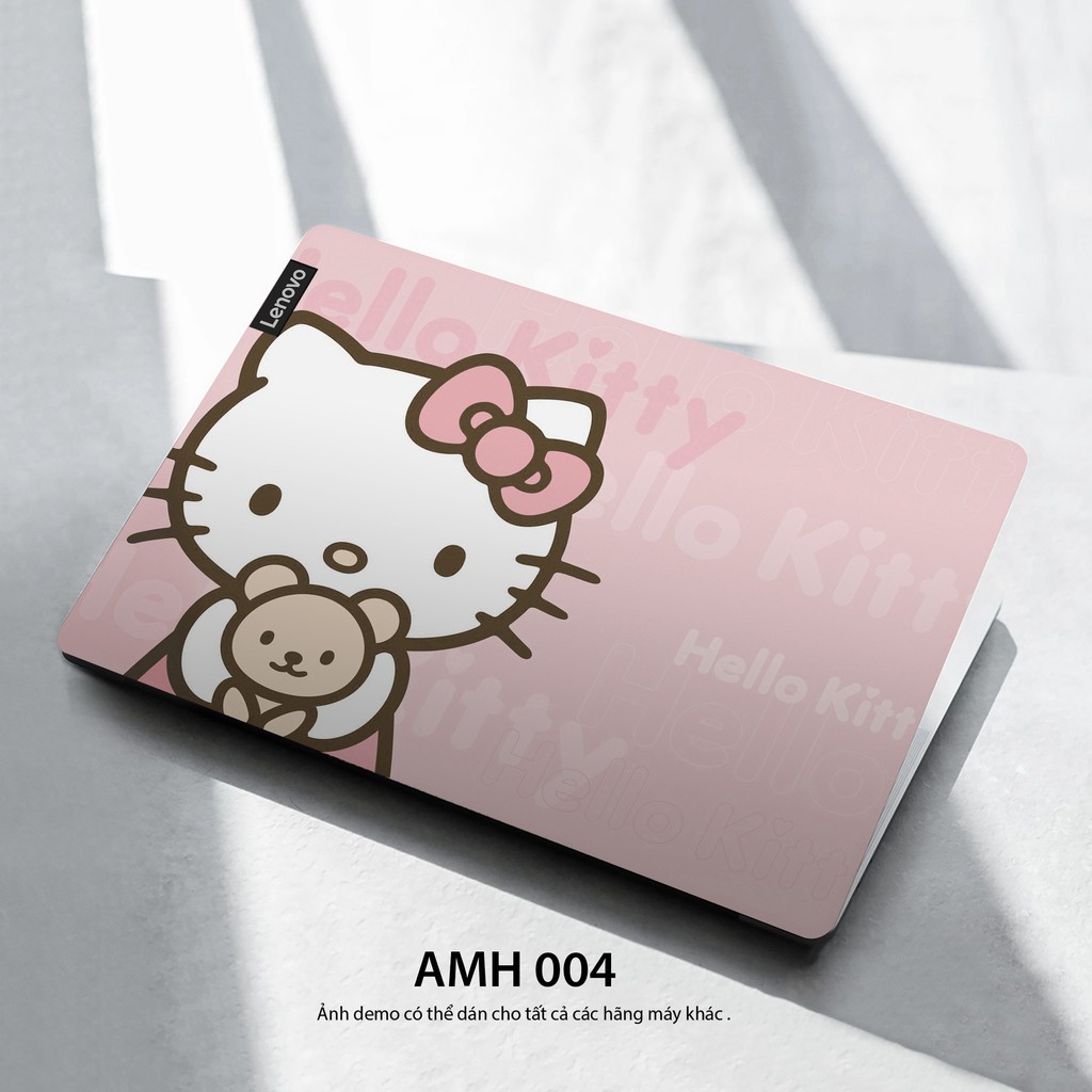 Bộ skin dán laptop mẫu HELLO KITTY / Có mẫu decal dán cho tất cả các hãng máy tính