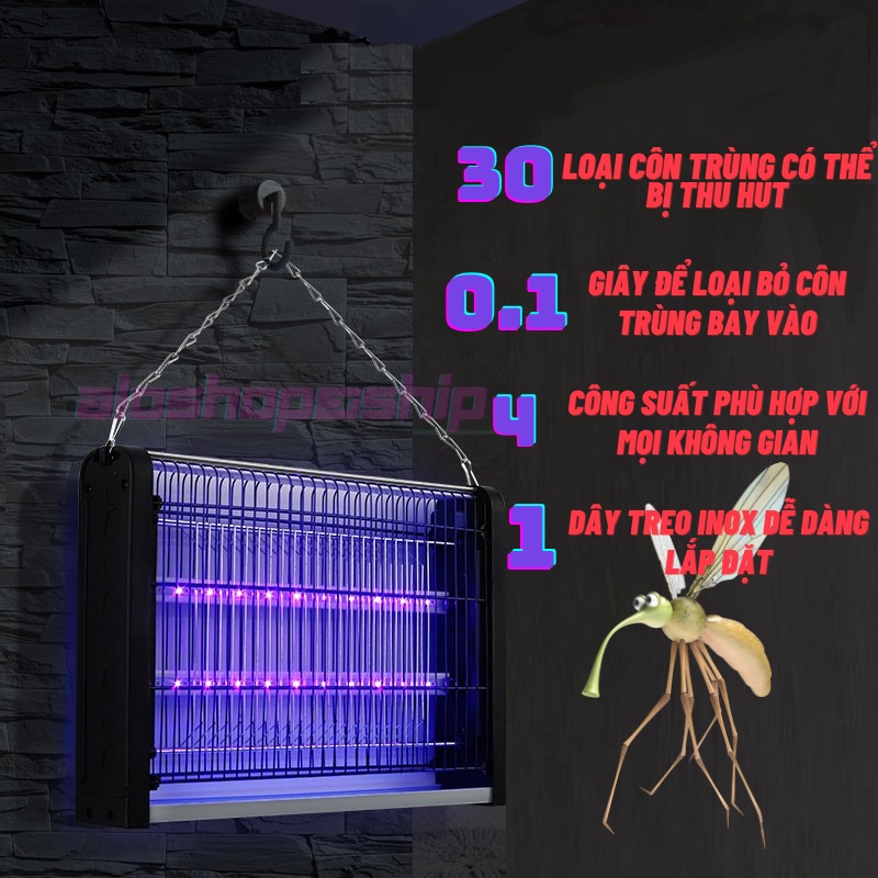 Đèn Bắt Muỗi Thông Minh Diệt 30 Loại Côn Trùng Mới Nhất 2023 Máy Bắt Muỗi Trong Nhà Ngoài Trời Bằng Tia UVA BH 1 Năm