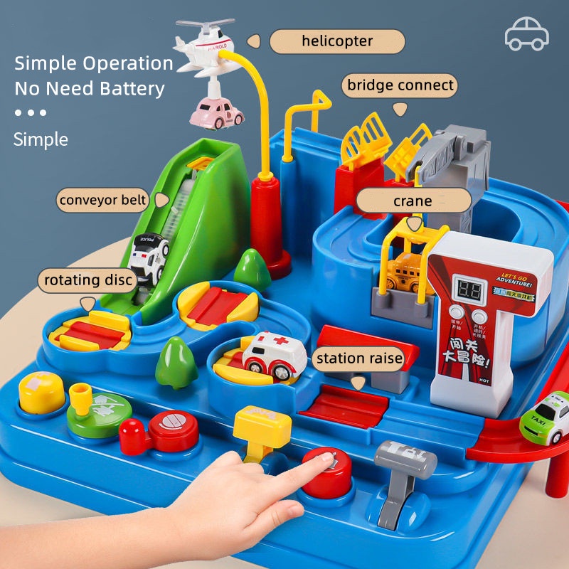 Bộ Đồ Chơi Xe Hơi Cảnh Sát Vui Nhộn Dành Cho Bé 1-6 Tuổi