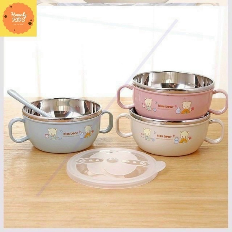 Bát inox cho bé ăn dặm