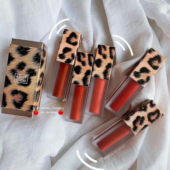 [ Chính Hãng ] Son kem Holdlive Leopard Texture Matte Lip [ đủ màu ] -Chính Hãng