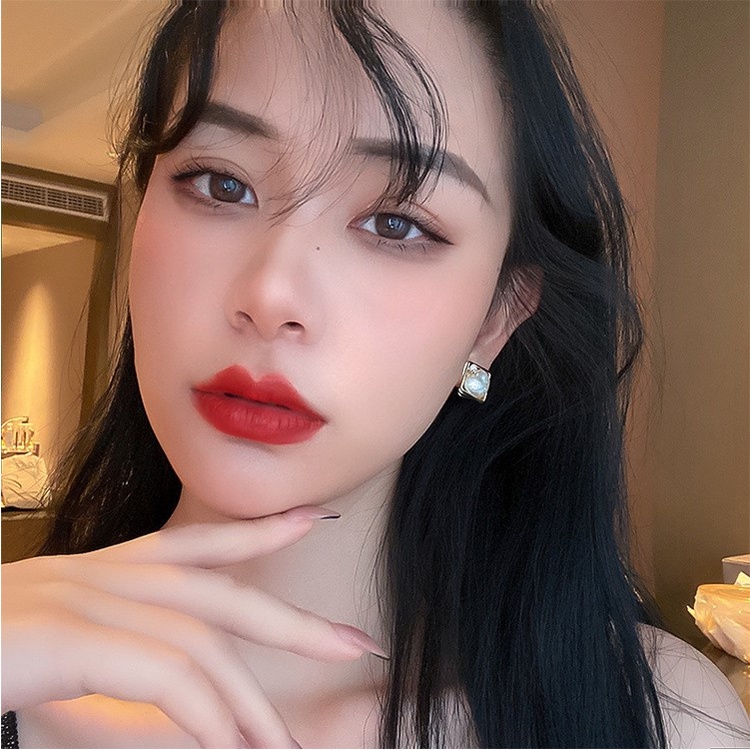 Bông tai Bell Mew tim vuông đáng yêu, sang trọng BT268