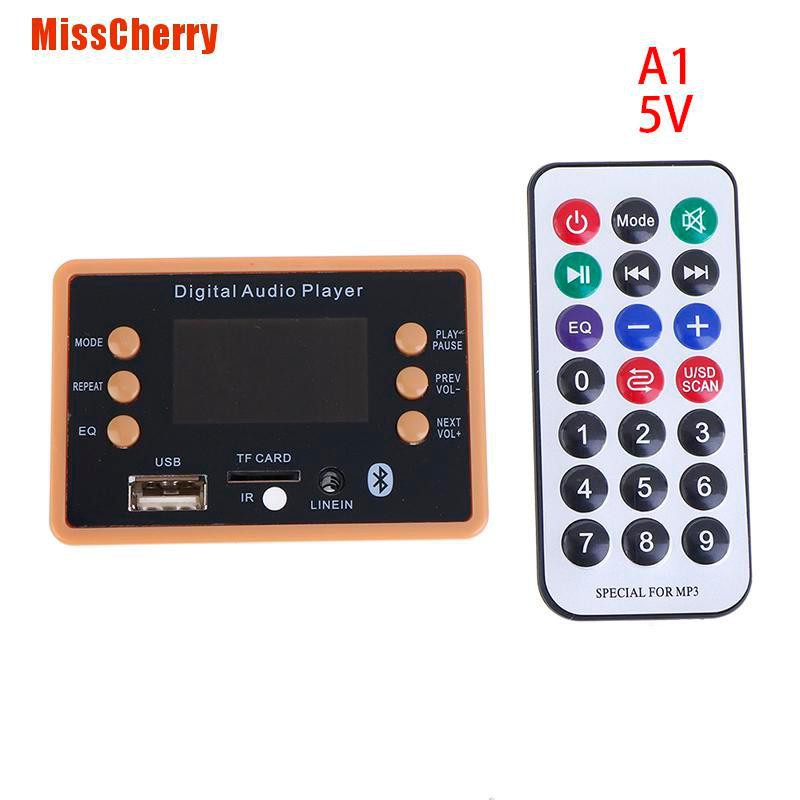 Bảng Mạch Giải Mã Âm Thanh Mp3 Bluetooth 5.0 5v 12v Cho Xe Hơi