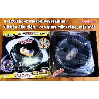 Bộ B-126 Bàn đấu điện + 2 Con quay mặt trăng + mặt trời - Hàng chính hãng TAKARA TOMY Beyblade Burst (Hàng có sẵn)