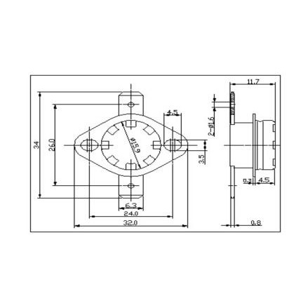 Set 5 Công Tắc Cảm Biến Nhiệt Độ KSD301 250V 10A 16A 40 50 60 70 80 90 100 Chuyên Dụng 110120 130degc