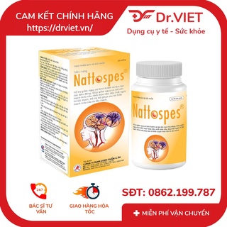 Viên uống nattospes hộp 90 viên - ngừa đột quỵ, tai biến mạch máu não, máu đông, nhồi máu cơ tim