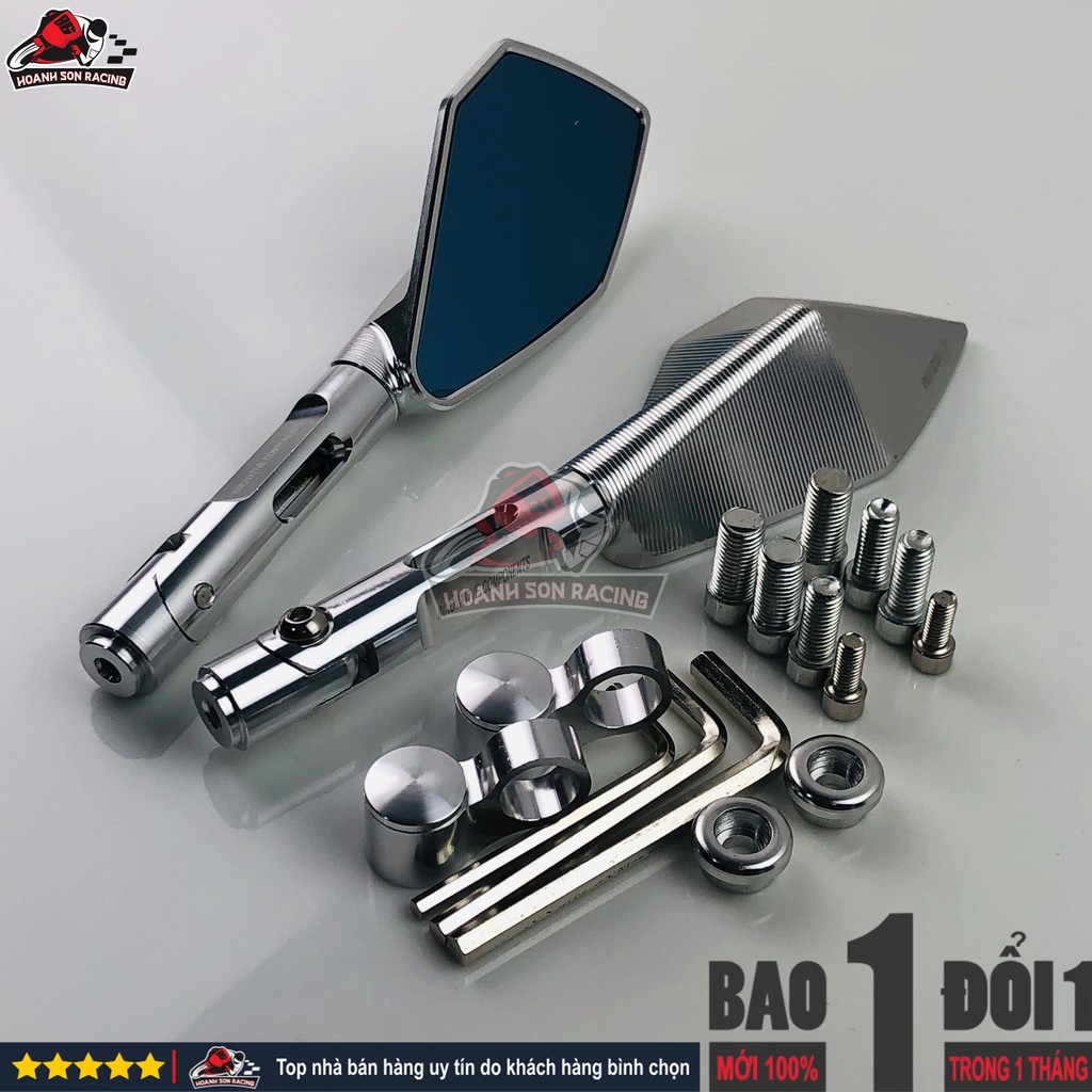 Gương 5 cạnh rizoma real nhập khẩu fullbox, gắn được tất cả các dòng xe, đầy đủ phụ kiện kèm theo  BẠC